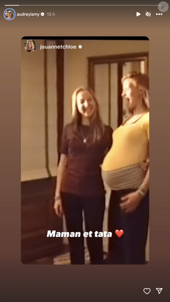 Chloé Jouannet a dévoilé une vidéo rare de sa maman, enceinte, aux côtés de sa soeur, Audrey Lamy.