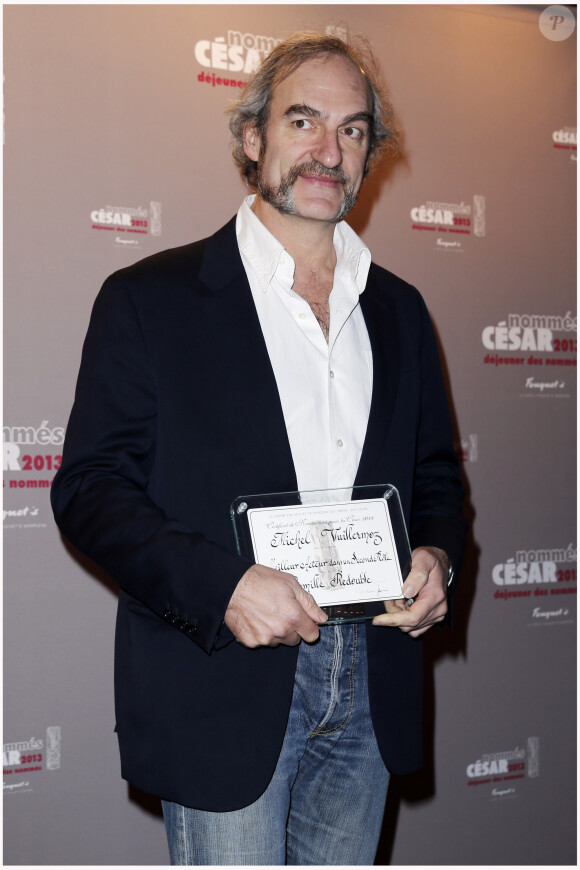 Michel Vuillermoz , meilleur acteur dans un second role - Dejeuner des Cesar au Fouquet's a Paris. Le 2 fevrier 2013