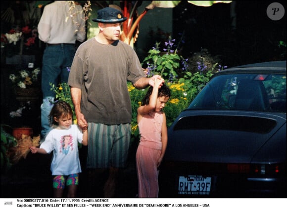 Bruce Willis et ses filles Scout et Rumerà Los Angeles (archive)