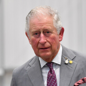 Le prince Charles en visite à l'usine "CAF train factory" à Newport. Le 21 février 2020 