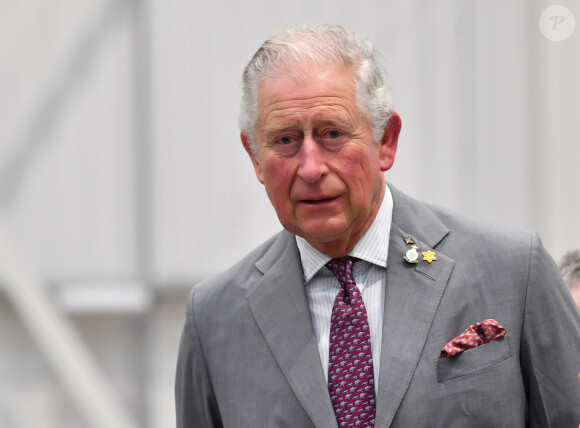 Le prince Charles en visite à l'usine "CAF train factory" à Newport. Le 21 février 2020 