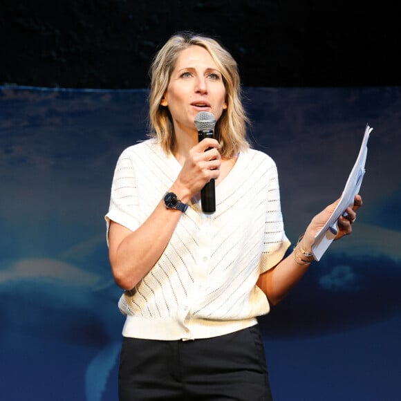 Maud Fontenoy à la cérémonie de remise des prix pédagogiques pour l'Océan de la Maud Fontenoy Foundation le 8 juin 2023 au coeur du magnifique Théâtre de l'Oeuvre. © Coadic Guirec / Bestimage 