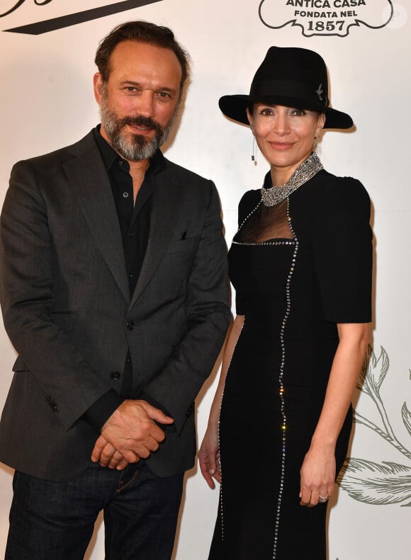 Vincent Perez, Caterina Murino - Présentation du court métrage "Tornando A Casa" pour le lancement du nouveau Borsalino à l'ambassade d'Italie à Paris le 21 mars 2023. © Veeren/Bestimage