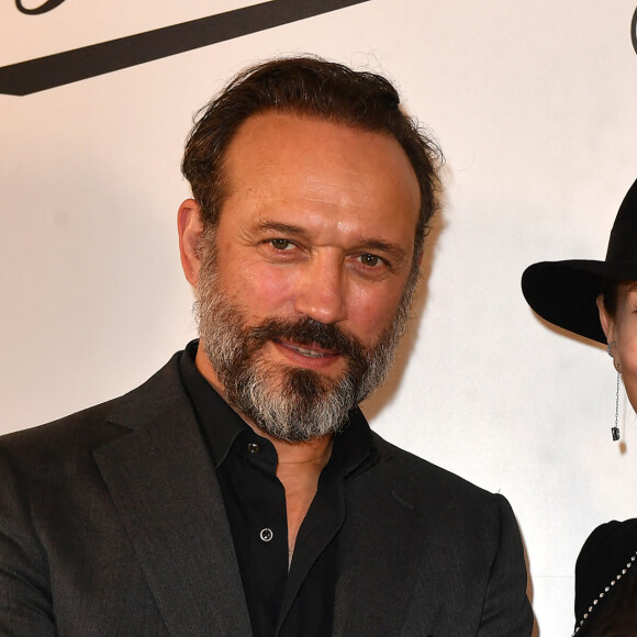 Vincent Perez, Caterina Murino - Présentation du court métrage "Tornando A Casa" pour le lancement du nouveau Borsalino à l'ambassade d'Italie à Paris le 21 mars 2023. © Veeren/Bestimage