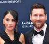 Le footballeur argentin vient d'annoncer qu'il quitte le PSG
 
Lionel Messi et sa femme Antonella Roccuzzo - Red Carpet de la cérémonie " 2023 Laureus World Sports Awards" à Paris le 8 mai 2023 . Veeren/Bestimage