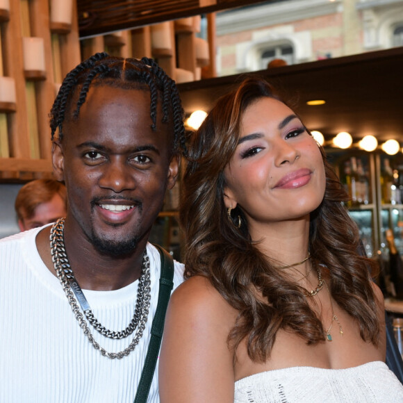 Depuis, c'est l'amour fou et leur complicité ne s'est pas atténuée au fil des ans. 
Exclusif - Black M et sa femme Léa Djadja - Inauguration du restaurant du rappeur Black M, le "Merci Charles !" au 35 Bd Berthier 750017 à Paris le 8 juin 2023. © Rachid Bellak/Bestimage 