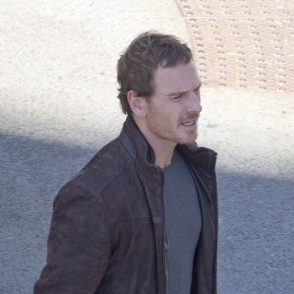 Michael Fassbender sur le tournage de "X-Men: Dark Phoenix" à Montréal, le 20 septembre 2018.