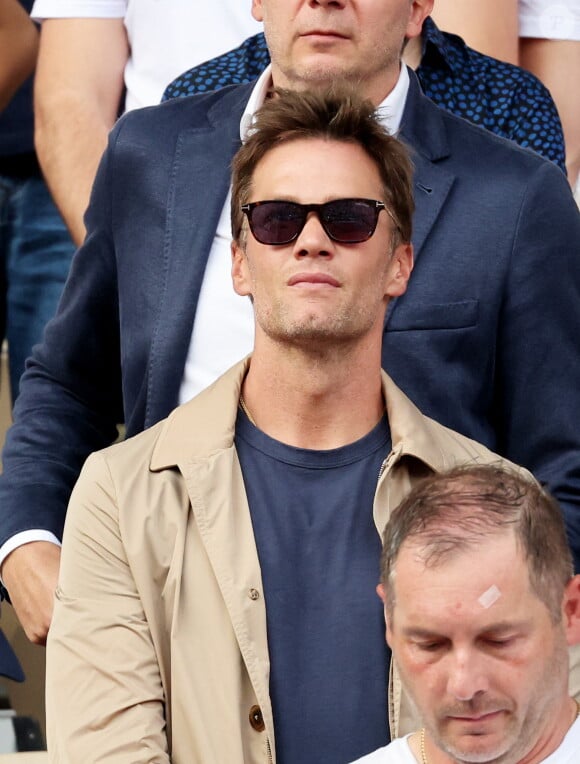 Tom Brady - Célébrités en tribunes des Internationaux de France de tennis de Roland Garros 2023 à Paris le 11 juin 2023. © Jacovides-Moreau/Bestimage