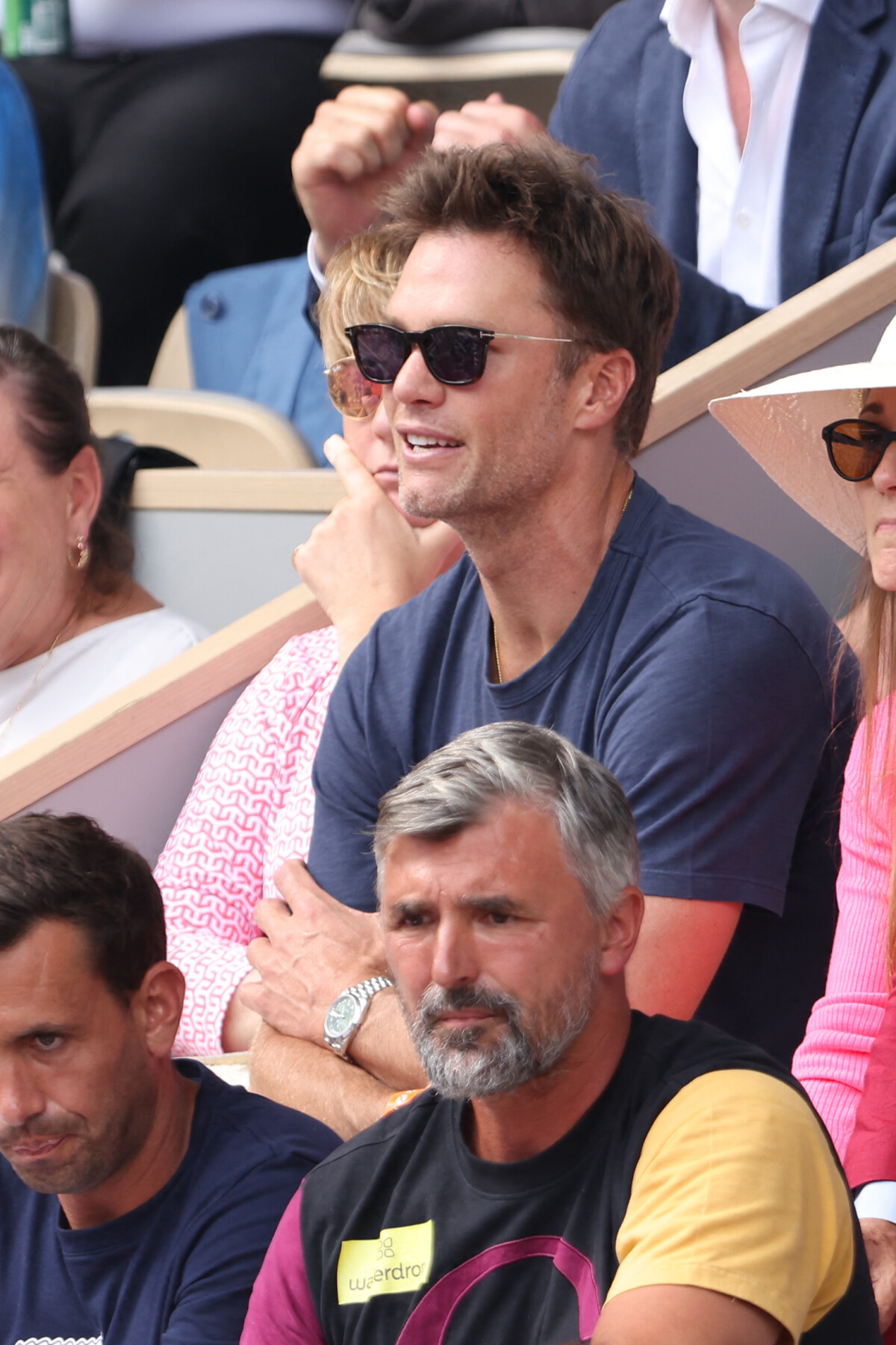 Photo Tom Brady regarde la finale des internationaux de tennis de