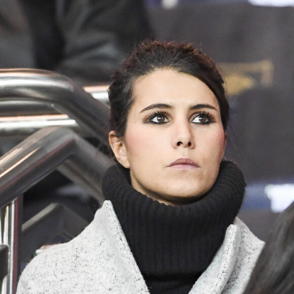 Karine Ferri - Karine Ferri encourage son compagnon Yoann Gourcuff lors du match Psg-Rennes au Parc des Princes à Paris le 6 novembre 2016. (victoire 4-0 du Psg) © Pierre Perusseau/Bestimage