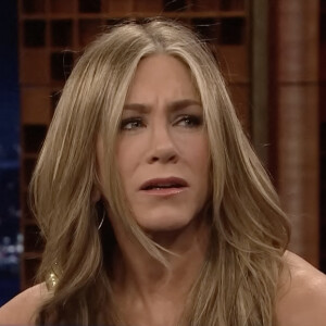 Les histoires d'amour, elle en a soupé.
Jennifer Aniston sur le plateau de l'émission "The Tonight Show Starring Jimmy Fallon" à New York.