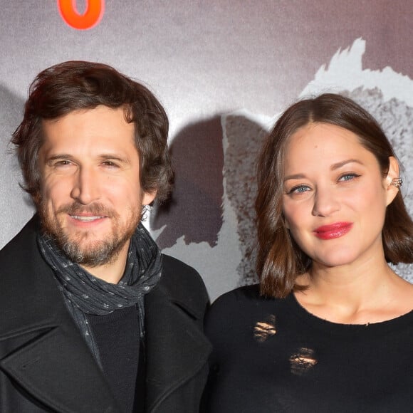 Guillaume Canet et sa compagne Marion Cotillard enceinte - Avant-première du film "Rock'n Roll" au Pathé Beaugrenelle à Paris le 13 février 2017. © Coadic Guirec / Bestimage 