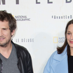 Et pui sc'est ensuite une petite fille prénommée Louise qui a rejoint la famille en mars 2017
Marion Cotillard enceinte et son compagnon Guillaume Canet - Avant première du documentaire "Before the flood" au théâtre du Chatelet à Paris le 17 octobre 2016. © Cyril Moreau/Bestimage 