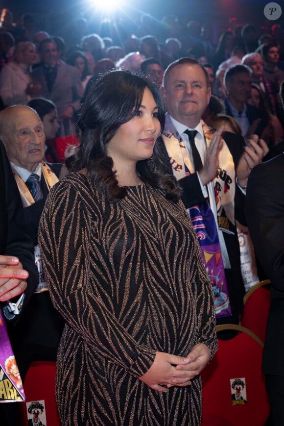 Marie Ducruet lors de la remise des prix lors du 4ᵉ jour du 45ᵉ Festival International du Cirque de Monte Carlo sous le chapiteau Fontvieille à Monaco le 24 janvier 2023.
© Olivier Huitel/Pool/Bestimage