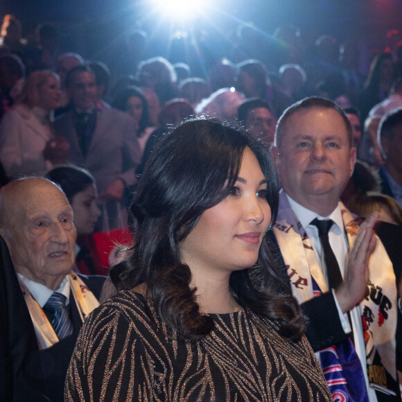 Marie Ducruet lors de la remise des prix lors du 4ᵉ jour du 45ᵉ Festival International du Cirque de Monte Carlo sous le chapiteau Fontvieille à Monaco le 24 janvier 2023.
© Olivier Huitel/Pool/Bestimage