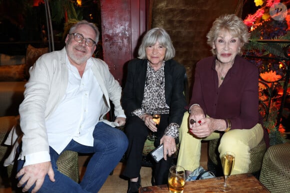 Exclusif - Dominique Segall, Marie-France Briere et Nicole Sonneville lors du vernissage de l'exposition du photographe de plateau Christophe Brachet 'Les Coulisses du Cinema' organisé par Five Eyes Production au Buddha Bar à Paris, France le 19 juin 2023.