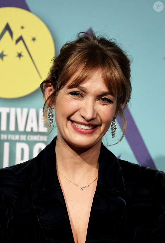 Caroline Anglade - Photocall de la cérémonie de clôture du 26ème Festival de l'Alpe d'Huez le 21 janvier 2023. © Dominique Jacovides/Bestimage