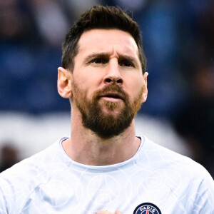 Lionel Messi face à un sujet tabou 
Lionel Leo Messi - Match de Football Ligue 1 Uber Eats PSG Vs Ajaccio au Parc des Princes à Paris. © Federico Pestellini / Panoramic / Bestimage