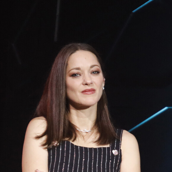 Marion Cotillard - J.Gray reçoit des mains de M.Cotillard l'étoile d'or à l'occasion de l'hommage qui lui est rendu lors du 19ème Festival International du Film de Marrakech le 12 novembre 2022. Soirée en hommage au réalisateur américain J.Gray. © Denis Guignebourg / Bestimage 