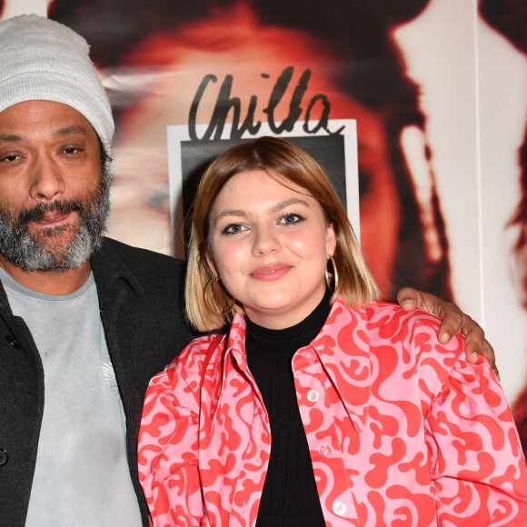 Exclusif - Doc Gynéco (Bruno Beausir) et Louane - La chanteuse Chilla ( Maréva Ranarivelo) en showcase pour la sortie de son album "Ego" à Paris le 3 novembre 2022. © Veeren / Bestimage 