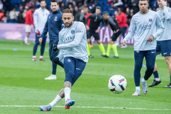 Neymar Jr (Paris SG) lors du match de Ligue 1 Uber Eats "PSG - Lille (4-3)" au Parc des Princes, le 19 février 2023.