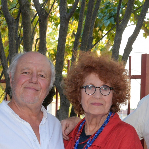 Exclusif - Alex Vizorek, Marc Jolivet, Andréa Ferréol, Michel Drucker - Répétitions et backstage du spectacle hommage à Guy Bedos dans le parc Jourdan à Aix-en-Provence. Le 15 août 2020 © Patrick Carpentier / Bestimage 