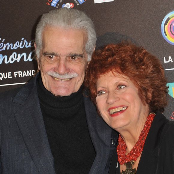 Omar Sharif et Andrea Ferreol - Projection du film "Lawrence d'Arabie" a l'occasion du festival international du film restaure a la cinematheque de Paris le 29 Novembre 2012.  Screening of 'Lawrence of Arabia' during the Festival of Restored Films at the Cinematheque in Paris, France on November 29, 2012. 