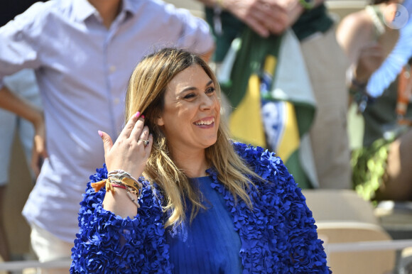 "Et juste comme ça, nous sommes réunis", écrit Marion Bartoli en légende d'une photo d'elle avec l'acteur américain de 60 ans et son mari
 
Marion Bartoli - Trophée des Légendes lors des Internationaux de France de Tennis de Roland Garros 2023 le 7 juin 2023.