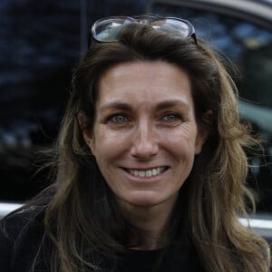 Anne-Claire Coudray- Sorties des obsèques de Jean-Pierre Pernaut en la Basilique Sainte-Clotilde à Paris, France, le 9 mars 2022. © Denis Guignebourg/BestImage 