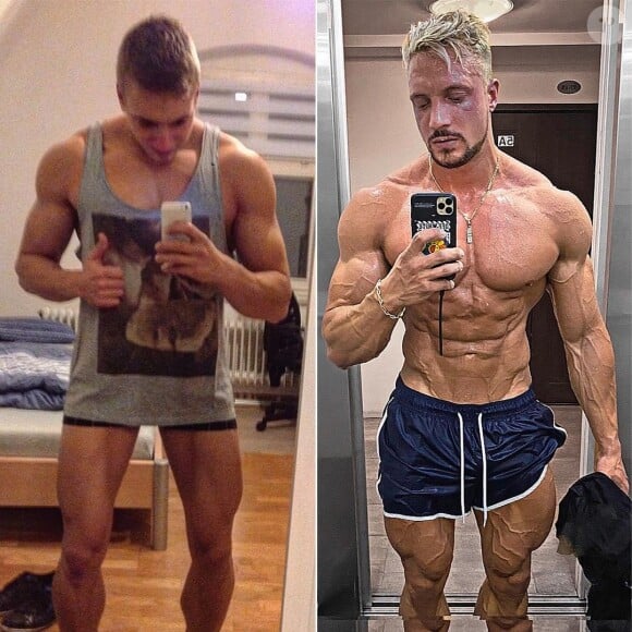 Le bodybuildeur et influenceur allemand Jo Lindnern, plus connu sous le nom de Joesthetics, sur Instagram.