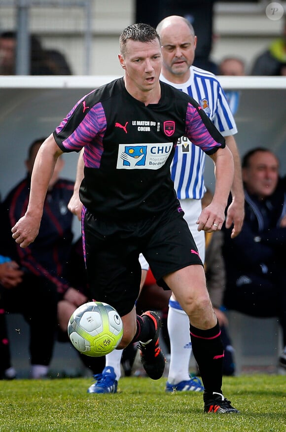 Tony Vairelles - Les anciens joueurs internationaux et entraineurs participent au Match anciens des Girondins / Real Sociedad au profit de l'hôpital des enfants de Bordeaux, au stade de Saint-Medar-en-Jalles le 17 Mars 2018. © Patrick Bernard/Bestimage