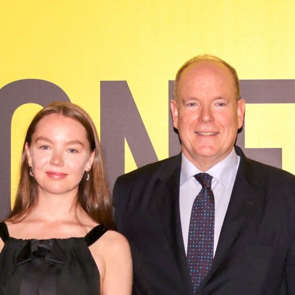 Exclusif - Le prince Albert II de Monaco, en compagnie de sa nièce la princesse Alexandra de Hanovre et son fiancé Ben Strautmann a visité la nouvelle exposition de l'été du Grimaldi Forum à Monaco, "Monet en pleine lumière", le 6 juillet 2023 © Claudia Albuquerque/Bestimage 