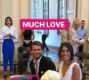 Emilie Tran NGuyen et Maxime Darquier le jour de leur mariage, le 5 juillet 2018.