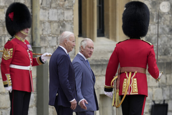 Notamment lorsque Joe Biden a touché le roi britannique ! 
Le roi Charles III d'Angleterre reçoit le président américain Joe Biden lors d'une cérémonie de bienvenue dans le quadrilatère du château de Windsor, dans le Berkshire, Royaume Uni, le 10 juillet 2023, lors de la visite du président Biden au Royaume-Uni. 
