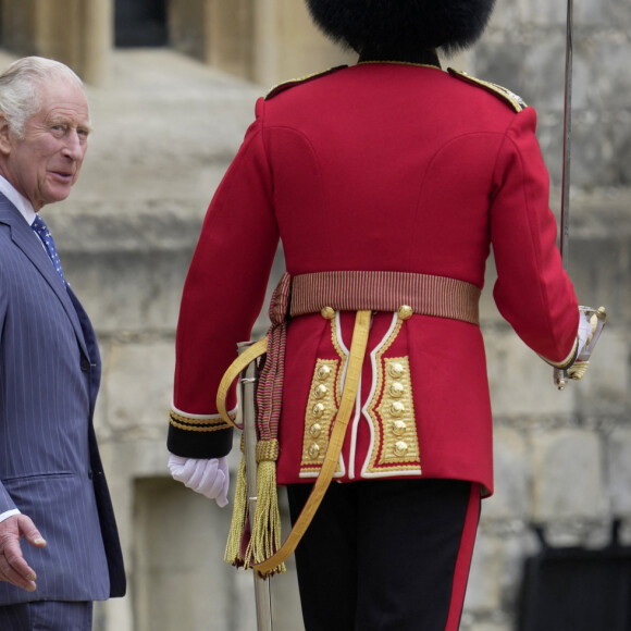 Notamment lorsque Joe Biden a touché le roi britannique ! 
Le roi Charles III d'Angleterre reçoit le président américain Joe Biden lors d'une cérémonie de bienvenue dans le quadrilatère du château de Windsor, dans le Berkshire, Royaume Uni, le 10 juillet 2023, lors de la visite du président Biden au Royaume-Uni. 