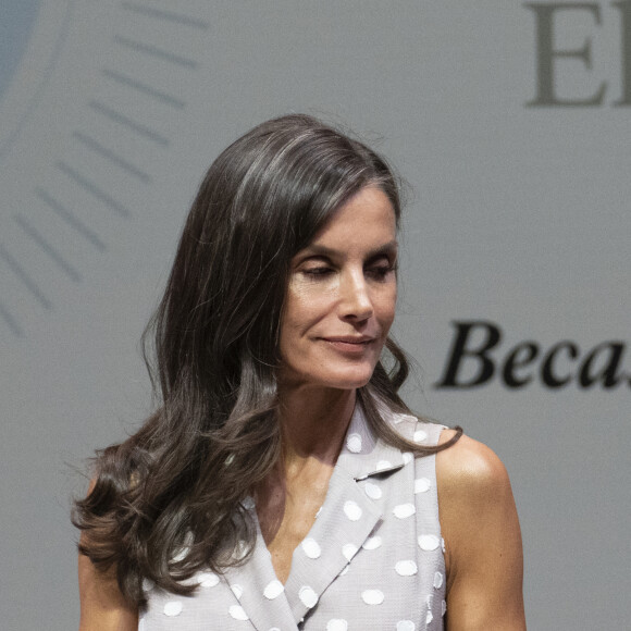 Letizia d'Espagne - Remise des décorations de La Caixa au Caixaforum, Madrid, Espagne, 12 juillet 2023.