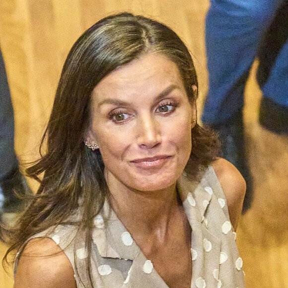 Letizia d'Espagne - Remise des décorations de La Caixa au Caixaforum, Madrid, Espagne, 12 juillet 2023.