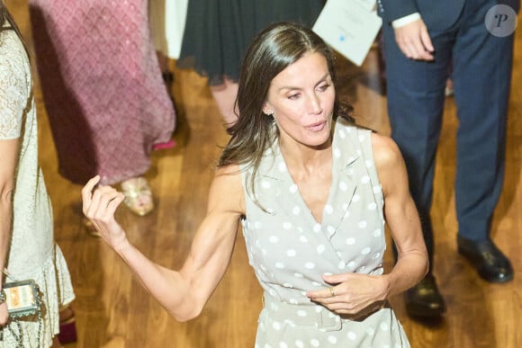 Letizia d'Espagne - Remise des décorations de La Caixa au Caixaforum, Madrid, Espagne, 12 juillet 2023.