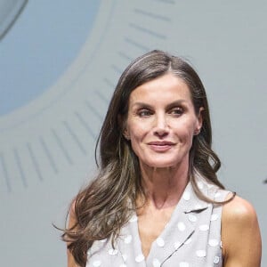 Letizia d'Espagne - Remise des décorations de La Caixa au Caixaforum, Madrid, Espagne, 12 juillet 2023.