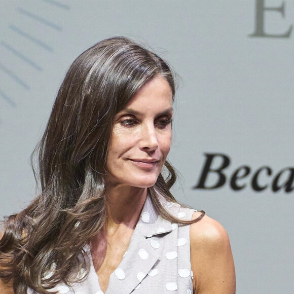 Letizia d'Espagne - Remise des décorations de La Caixa au Caixaforum, Madrid, Espagne, 12 juillet 2023.