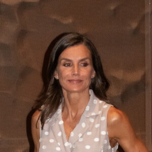 Letizia d'Espagne - Remise des décorations de La Caixa au Caixaforum, Madrid, Espagne, 12 juillet 2023.