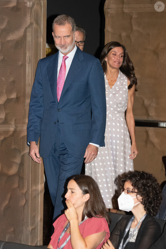 Letizia d'Espagne - Remise des décorations de La Caixa au Caixaforum, Madrid, Espagne, 12 juillet 2023.