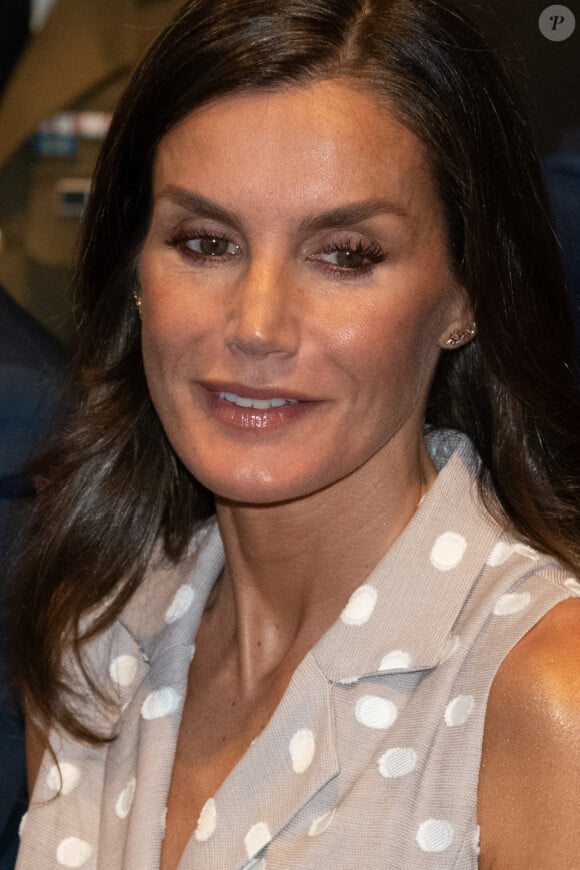 Letizia d'Espagne - Remise des décorations de La Caixa au Caixaforum, Madrid, Espagne, 12 juillet 2023.