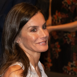 Letizia d'Espagne - Remise des décorations de La Caixa au Caixaforum, Madrid, Espagne, 12 juillet 2023.