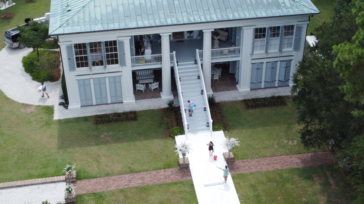 Photo Survol du domaine de Riceboro à Savannah, où a lieu le mariage