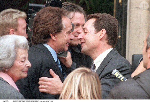 Michel Sardou et Nicolas Sarkozy en 1999.