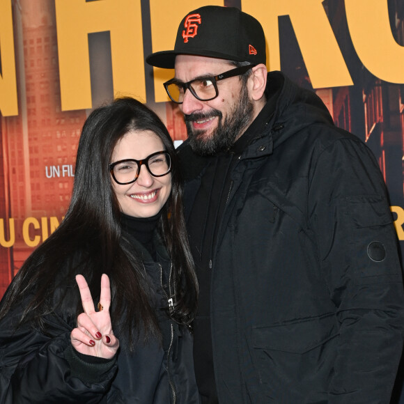 Lucie Bernardoni et son mari Patrice Maktav - Avant-première du film "Mon héroïne" au cinéma UGC Normandie à Paris le 12 décembre 2022. © Coadic Guirec/Bestimage