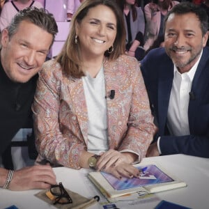 Exclusif - Benjamin Castaldi, Valérie Benaim, Bernard Montiel - Enregistrement de l'émission "TPMP (Touche Pas à Mon Poste)", présentée par C.Hanouna et diffusée en direct sur C8 le 12 avril 2023 © Jack Tribeca / Bestimage 