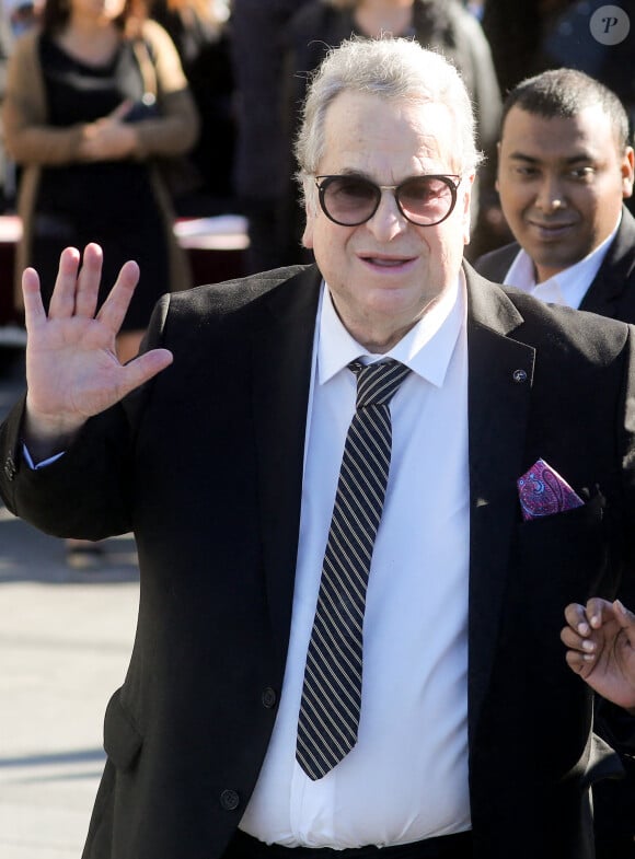 Paul-Loup Sulitzer - Arrivées aux obsèques de Bernard Tapie en la cathédrale de la Major à Marseille le 8 octobre 2021. © Jacovides / Santini / Bestimage 