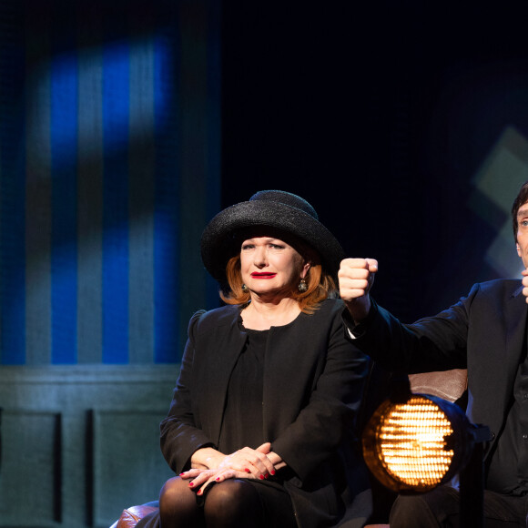 Exclusif - Catherine Jacob - Tournage de l'émission "La Fine Equipe de Pierre Palmade", diffusée le 25 juin sur France 2 © Cyril Moreau-Tiziano Da Silva / Bestimage